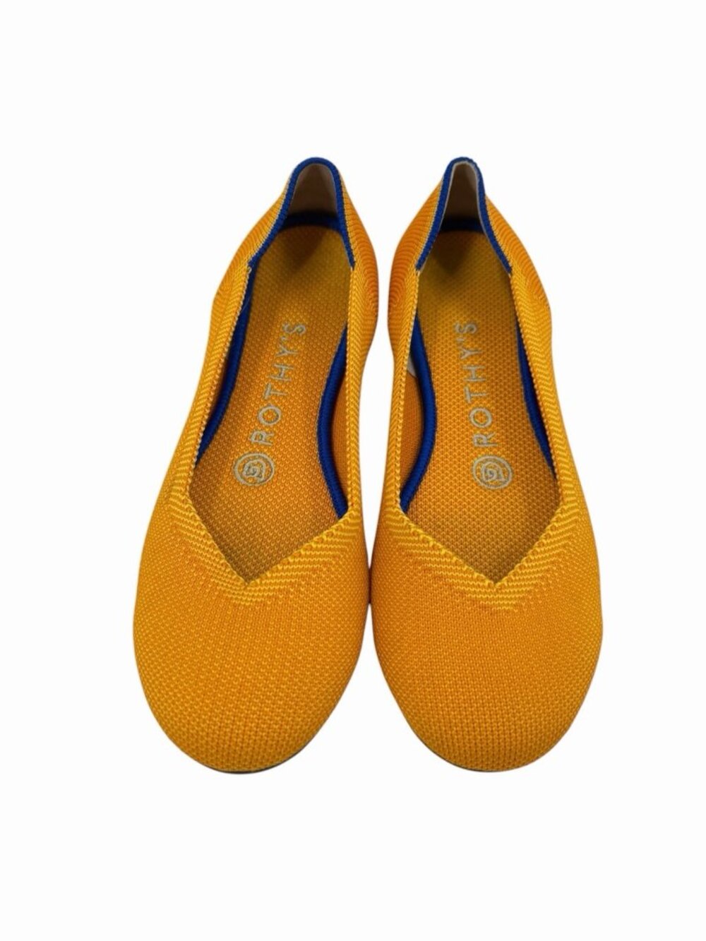 ROTHY'S Women's Yellow Round Toe Flat Shoes US 6
